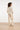 Rechte Pantalon van Faux Leather | Stone