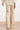 Rechte Pantalon van Faux Leather | Stone