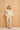 Rechte Pantalon van Faux Leather | Stone