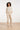 Rechte Pantalon van Faux Leather | Stone