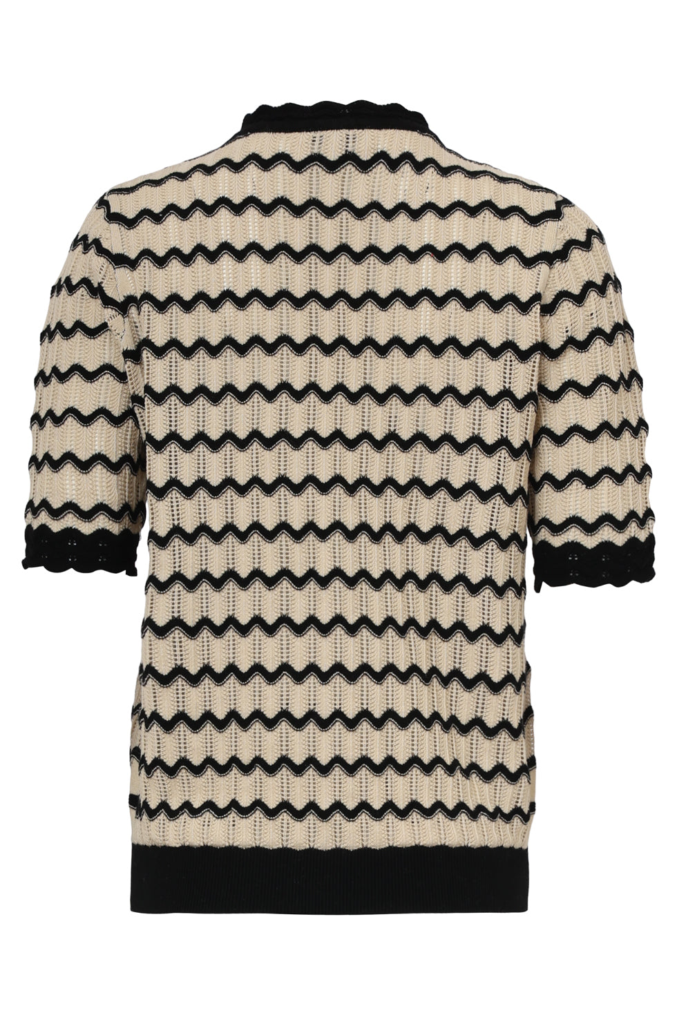 S25308, Tops | Off White - Black
