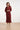 Satijnen Blouse met Kraag en Knoopsluiting | Bordeaux