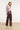 Satijnen Wide Leg Broek | Aubergine