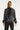 Satijnlook blouse met stippenprint en strikkraag | Black - Off White