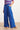 Smashed Lemon Blauwe Broek met Wijde Pijpen en Hoge Taille | Blue