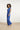 Smashed Lemon Blauwe Jumpsuit met Overslag V-Hals en Tailleceintuur | Blue