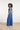 Smashed Lemon Blauwe Jumpsuit met Overslag V-Hals en Tailleceintuur | Blue