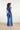 Smashed Lemon Blauwe Jumpsuit met Overslag V-Hals en Tailleceintuur | Blue