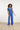 Smashed Lemon Blauwe Jumpsuit met Overslag V-Hals en Tailleceintuur | Blue