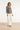 Smashed Lemon Blouse met Zwart-Beige Abstracte Print en Strikdetails | Black White
