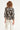 Smashed Lemon Blouse met Zwart-Beige Abstracte Print en Strikdetails | Black White