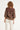 Smashed Lemon Bruine Blouse met Goudkleurige Borduursels en V-Hals | Brown