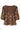 Smashed Lemon Bruine Blouse met Goudkleurige Borduursels en V-Hals | Brown