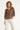 Smashed Lemon Bruine Blouse met Goudkleurige Borduursels en V-Hals | Brown