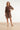 Smashed Lemon Bruine Jurk met Goudkleurig Borduursel en Tailleceintuur | Brown