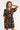 Smashed Lemon Bruine Jurk met Roze Stippenprint en Tailleceintuur | Brown - Pink
