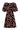 Smashed Lemon Bruine Jurk met Roze Stippenprint en Tailleceintuur | Brown - Pink