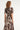 Smashed Lemon Crème Jurk met Bruine Abstracte Print en Tailleceintuur | Off White - Brown