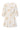 Smashed Lemon Crème Jurk met Goudkleurige Palmprint en Ceintuur | Off White - Sand