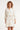 Smashed Lemon Crème Jurk met Goudkleurige Palmprint en Ceintuur | Off White - Sand