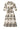 Smashed Lemon Crème Midi Jurk met Ornament Print en Tailleceintuur | Muticolour