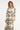 Smashed Lemon Crème Midi Jurk met Ornament Print en Tailleceintuur | Muticolour