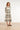 Smashed Lemon Crème Midi Jurk met Ornament Print en Tailleceintuur | Muticolour