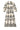 Smashed Lemon Crème Midi Jurk met Ornament Print en Tailleceintuur | Muticolour