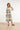 Smashed Lemon Crème Midi Jurk met Ornament Print en Tailleceintuur | Muticolour