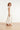 Smashed Lemon Crème Rok met Goudkleurige Palmprint en Volants | Off White - Sand