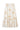Smashed Lemon Crème Rok met Goudkleurige Palmprint en Volants | Off White - Sand