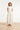 Smashed Lemon Crème Rok met Goudkleurige Palmprint en Volants | Off White - Sand