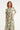 Smashed Lemon Groene Jurk met Abstracte Print en Strikceintuur | Off White - Army