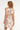 Smashed Lemon Jurk met Abstracte Print en Tailleceintuur in Zalmkleur | Off White - Sand