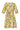 Smashed Lemon Jurk met Citroenprint in Geel en Groen met Ceintuur | Off White - Yellow