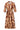 Smashed Lemon Midi Jurk met Bloemenprint in Bruin en Beige en Ceintuur | Muticolour