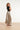 Smashed Lemon Midi Rok in Champagne met Zwarte Stippenprint | Silver - Black