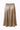 Smashed Lemon Midi Rok in Champagne met Zwarte Stippenprint | Silver - Black