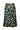 Smashed Lemon Midi Rok met Abstracte Dierenprint in Groen en Bruin | Muticolour
