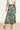 Smashed Lemon Midi Rok met Abstracte Dierenprint in Groen en Bruin | Muticolour
