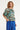 Smashed Lemon Off-Shoulder Top met Abstracte Dierenprint in Groen en Bruin | Muticolour