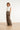 Smashed Lemon Olijfgroene Broek met Bladerenprint en Wijde Pijpen | Army - Sand