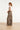 Smashed Lemon Olijfgroene Broek met Bladerenprint en Wijde Pijpen | Army - Sand