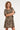 Smashed Lemon Olijfgroene Jurk met Bladerenprint en Tailleband | Army - Sand