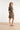 Smashed Lemon Olijfgroene Jurk met Bladerenprint en Tailleband | Army - Sand