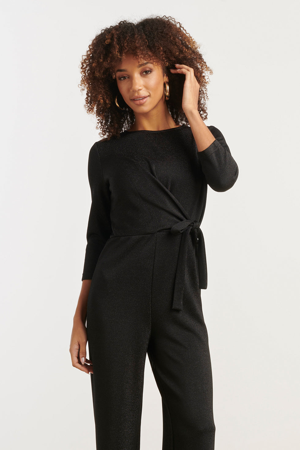 Smashed Lemon Stijlvolle Jumpsuit met Lurex | black