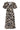 Smashed Lemon Wikkeljurk met Zwart-Beige Dieren Print en Ceintuur | Black White