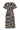 Smashed Lemon Wikkeljurk met Zwart-Beige Dieren Print en Ceintuur | Black White