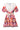 Smashed Lemon Witte Jurk met Kleurrijke Bloemenprint en Pofmouwen | Muticolour