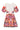 Smashed Lemon Witte Jurk met Kleurrijke Bloemenprint en Pofmouwen | Muticolour